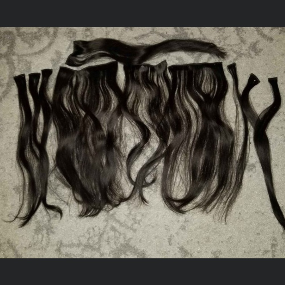 Dark brown 18inch hair extensions